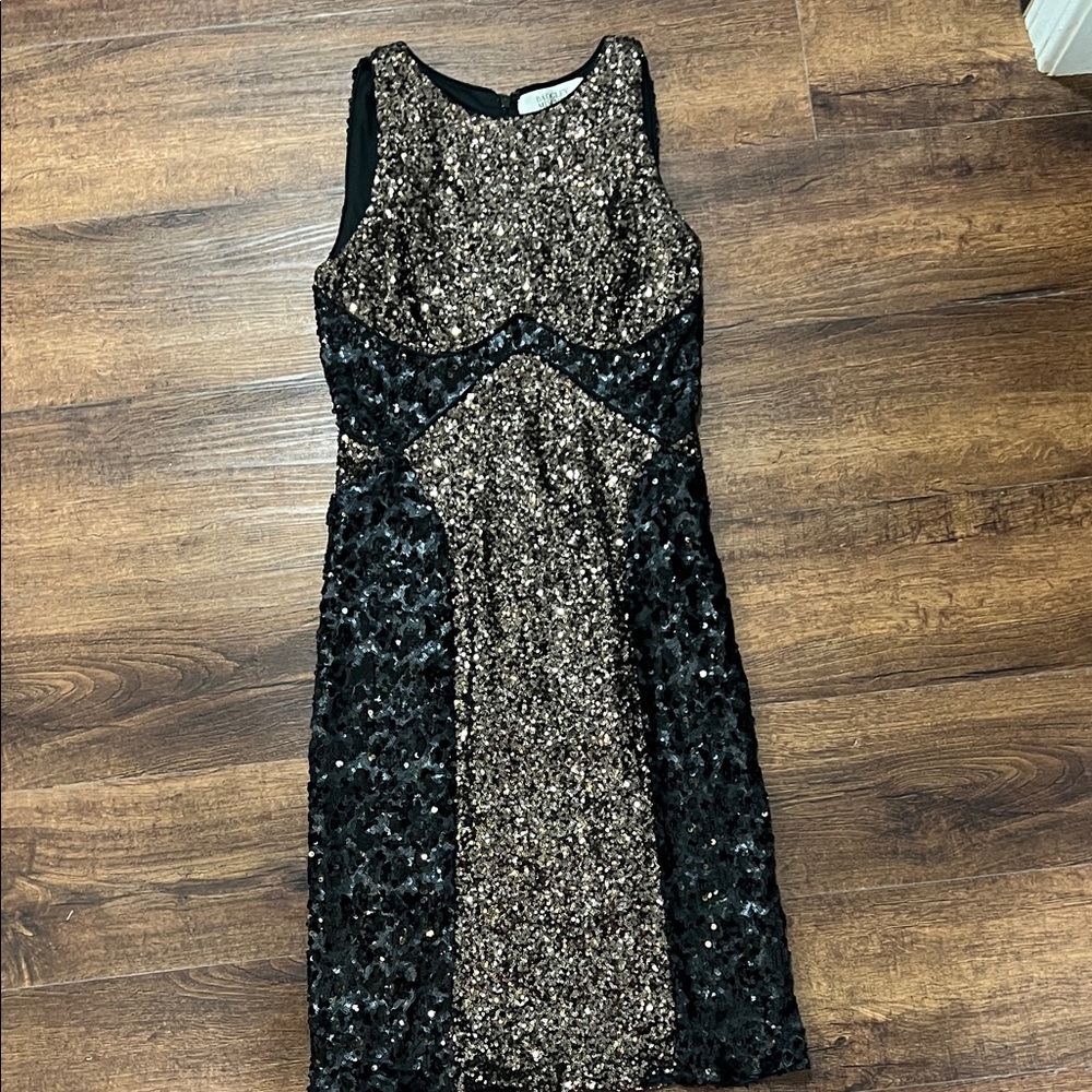 Badgley Mischka Sequin Silo Dress